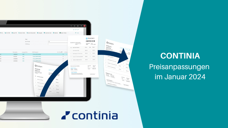 Continia Preisanpassungen im Januar 2024 - Orgavision