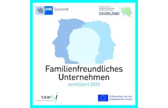 Logo Familienfreundliches Unternehmen IHK Saarland